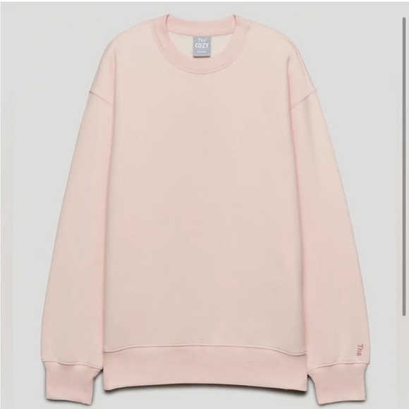 TNA Cozy AF Fleece Boyfriend Crew Sweatshirt - Picture 1 of 6